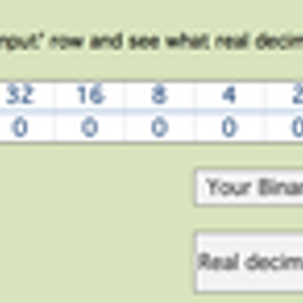 Binary to Decimal Converter