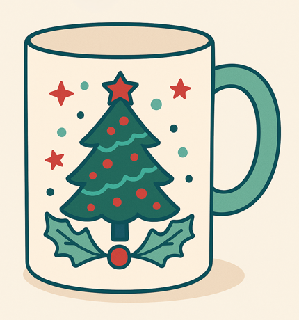 Seasonal Activity Christmas Mug using Canva
