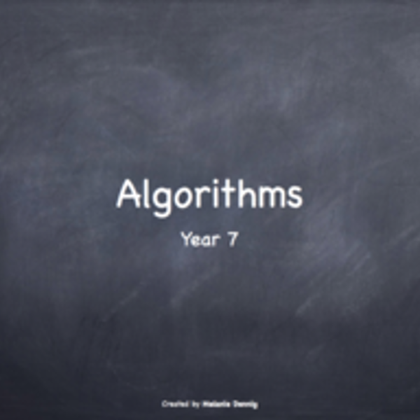 Algorithms SoW Year 7