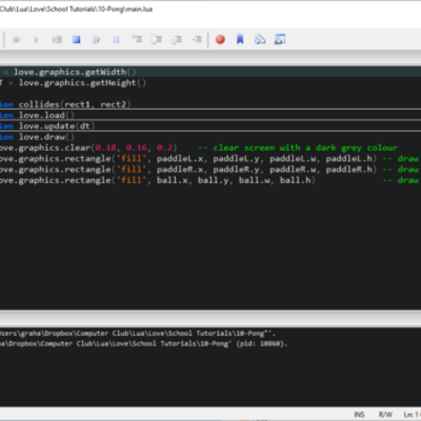 Lua and Love2D tutorial